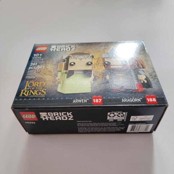 LEGO BrickHeadz 40632 Aragorn and Arwen, new, perfect condition box - Picture 8 of 9